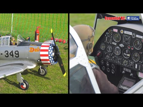 INSANE SCALE DETAIL ! AT-6 Texan | Moki 250cc Radial Engine | NLMFC Fly-In 2022
