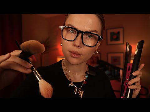ASMR Celebrity Backstage Roleplay ✨ Haircut, Makeup & Jewelry
