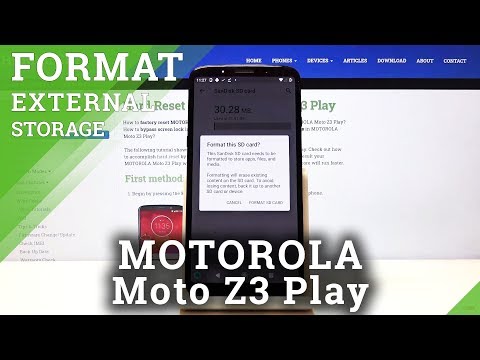 How to Format SD Card in MOTOROLA Moto Z3 Play – Clean Memory Card