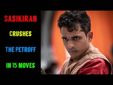 Sasikiran crushes the Petroff in 15 moves | India vs Bangladesh