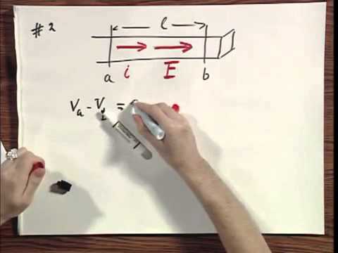 8 02x Module 04 02 The Electric Field and Resistivity of a Wire drawing a Current