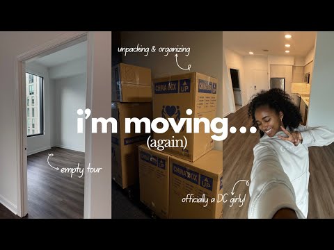 My Full Moving Vlog | Luxury High Rise, Empty Apt Tour, Furniture Set Up, Unpacking +More!
