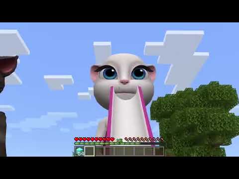 I found WATER SLIDES OF TALKING TOM AND ANGELA in Minecraft - Gameplay - Coffin Meme