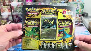 #333 Dragon Vault Blister w Common Glue Dot Smudges on plastic + Shining Legends