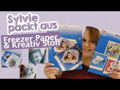 Sylvie unpacks from creative fabric and freezer paper