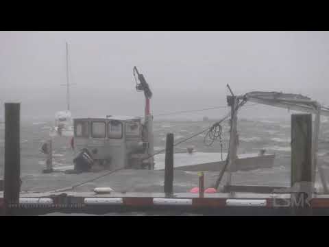 10-27-2021 Fairhaven, MA - Oyster Harvesting Boat Sinks During Nor’easter, Boat Aground