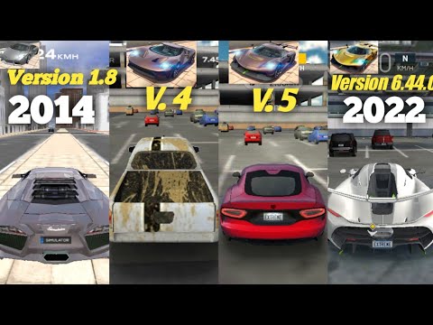 Playing Extreme Car Driving Simulator From 2014 to 2022 || From Version 1.8 to Latest Version 6.44.0