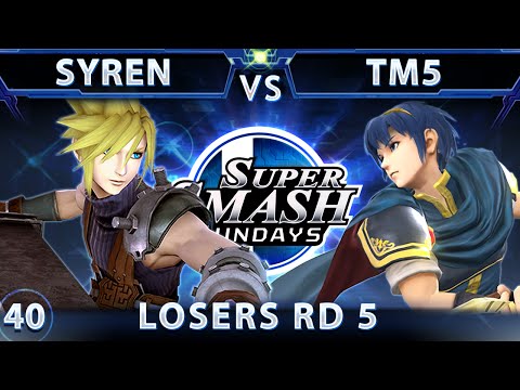 SSS 40 - Syren (Cloud) Vs. Ronin TM5 (Marth) SSB4 Losers Round 5 - Smash Wii U - Smash 4