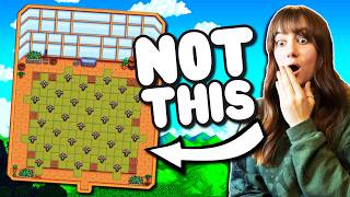 Sprinkler Maxxing your Greenhouse in Stardew Valley