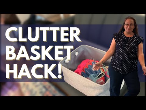 CLUTTER BASKET HACK! || Tidy Up House || Minimalist Home - YouTube