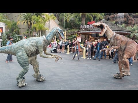 Meet Velociraptor BLUE and join in on the Coutndown to Extinction at Universal Studios
