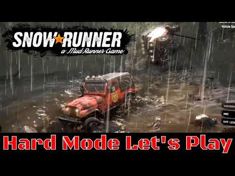 Snowrunner Hard Mode Let's Play | Stucky Stuck in Mucky Muck | Episode 19