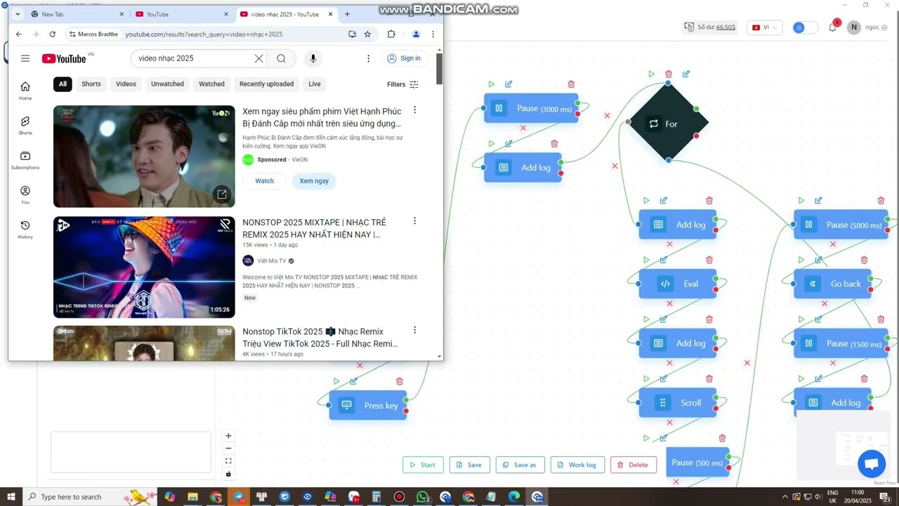 Promt no code automation AI agent in Hidemium Antidetect Browser