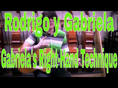 Rodrigo y Gabriela Lesson: Gabriela's Right-Hand Technique
