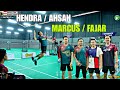 THE DADDIES Hendra Ahsan Turun Di Turnamen Sansani Lawan Marcus Fajar Alfian TARUNG SERIUS
