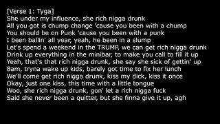 Kanye West – Rich Nigga Drunk Lyrics Ft  Tyga