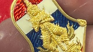 EP27 October 2025 Thao Wessuwan, gold with enamel in the national flag pattern, number 9, age 99 ...