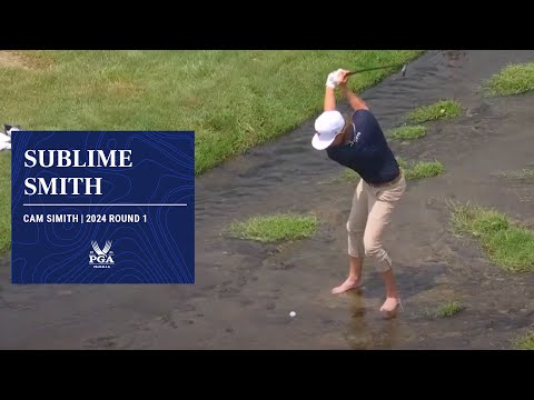 Cam Smith's Incredible Shot from the Water! | 2024 PGA Championship