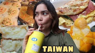 FOOD TRIP sa TAIWAN | Duck tounge lumpia mango sorbet milk tea etc.
