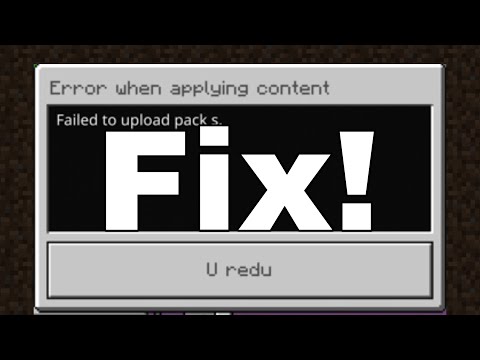 JustWyvern - Minecraft “Failed To Upload Pack S” Fix!