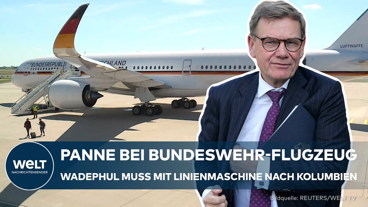 Panne bei Bundeswehr-Flugzeug: Wadephul fliegt mit Linienmaschine nach Kolumbien