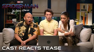 SPIDER-MAN: NO WAY HOME - Cast Reacts Tease | #shorts
