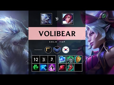 Volibear Top vs Fiora - KR Diamond Patch 25.12