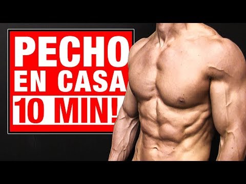 Rutina de PECHO EN CASA | 10 Minutos  (¡HAZLO CONMIGO!)