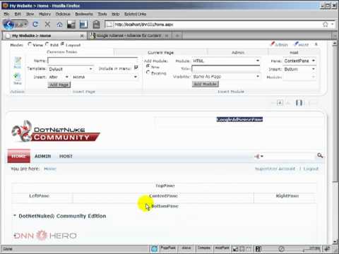 DotNetNuke Tutorial - How to setup Google AdSense - Video #160