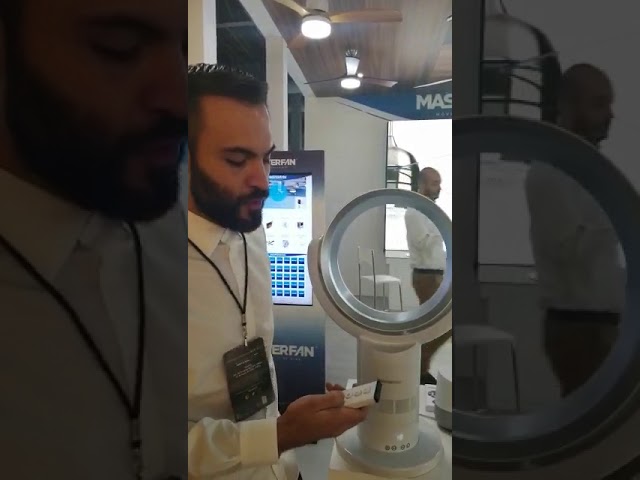Vídeo relacionado con Max Star Ventilador sin Aspas con Mando a Distancia 3 Velocidades Purificador de Aire Oscilante Temporizador Luces LED Silencioso y Potente Hogar Oficina Dormitorio