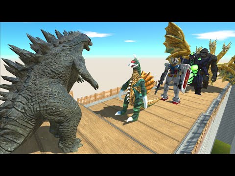 Godzilla 2014 Death Fall - Animal Revolt Battle Simulator