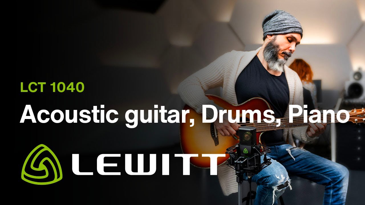 LCT 1040 - Acoustic Guitar, Drums, Piano - Sound Samples by LEWITT