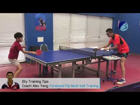 Butterfly Training Tips With Alex Yang - Forehand Flip With Multi-ball Training
