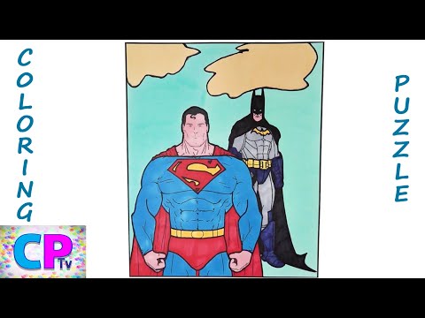 Superman vs Batman Coloring Pages, Superheroes Show Their Strength, Coloring Pages Tv, NCS Music