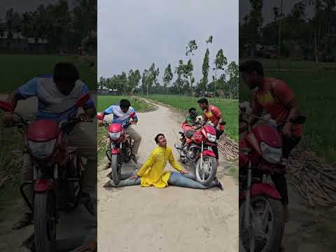 The boys fled on their motorcycles.54603#funny