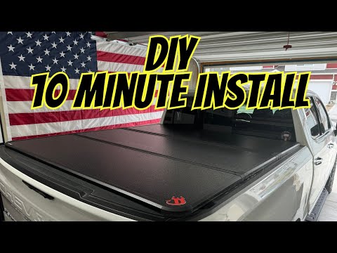 TRIFOLD Tonneau Cover Installed Silverado / Sierra Short Bed - ONINE Hard Bed Cover