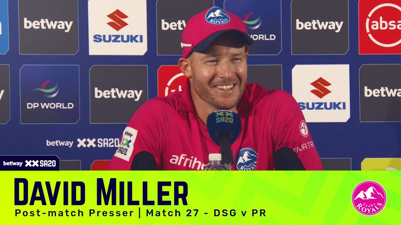 David Miller, Paarl Royals | DSGvPR Post-match Presser