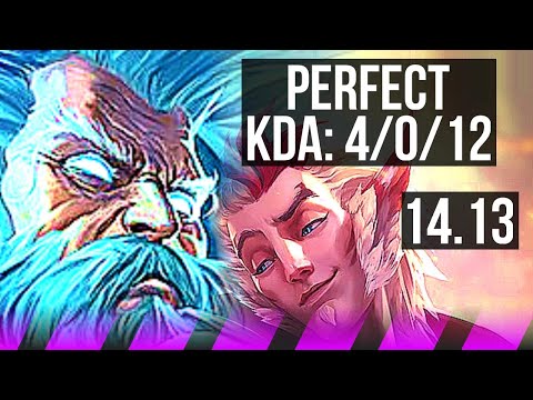 ZILEAN & Kai'Sa vs RAKAN & Ziggs (SUP) | 4/0/12, Rank 4 Zilean | BR Challenger | 14.13