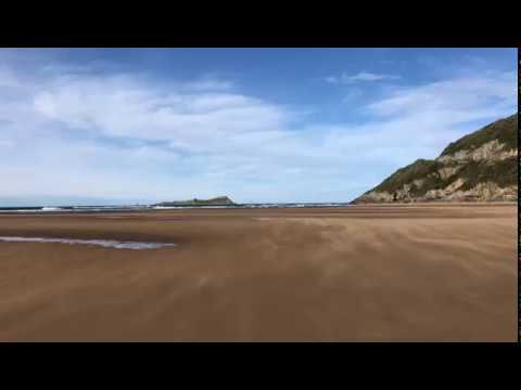 Viento en la playa de Laida, efecto hipnótico