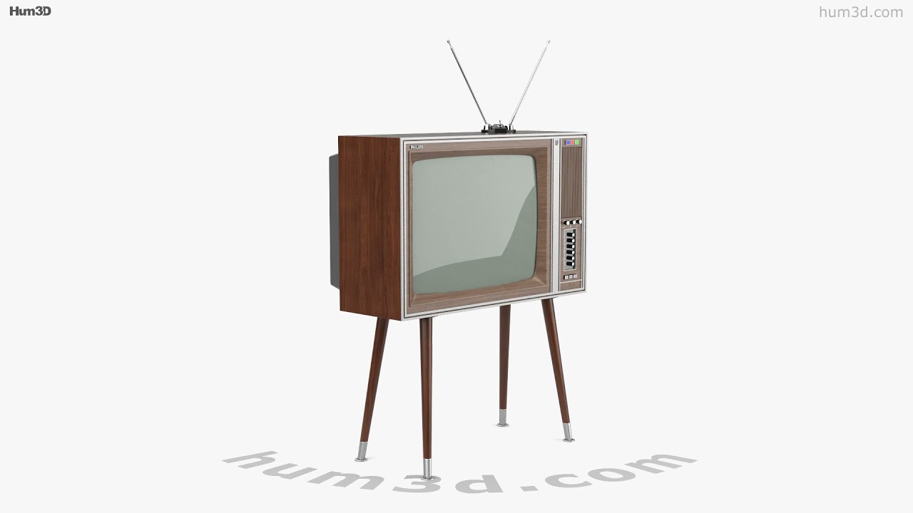 Philips X26K151 Retro TV 3D model by 3DModels.org