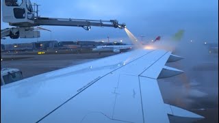 [FLIGHT TAKEOFF] airBaltic A220-300 - Cold Morning Takeoff with Deicing Requirement