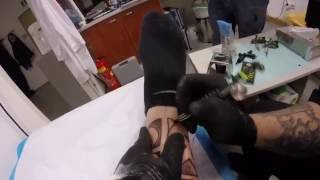 preview picture of video 'Dark Angel Tattoo Freistadt Handpoking'