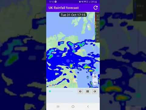 UK rainfall weather forecast