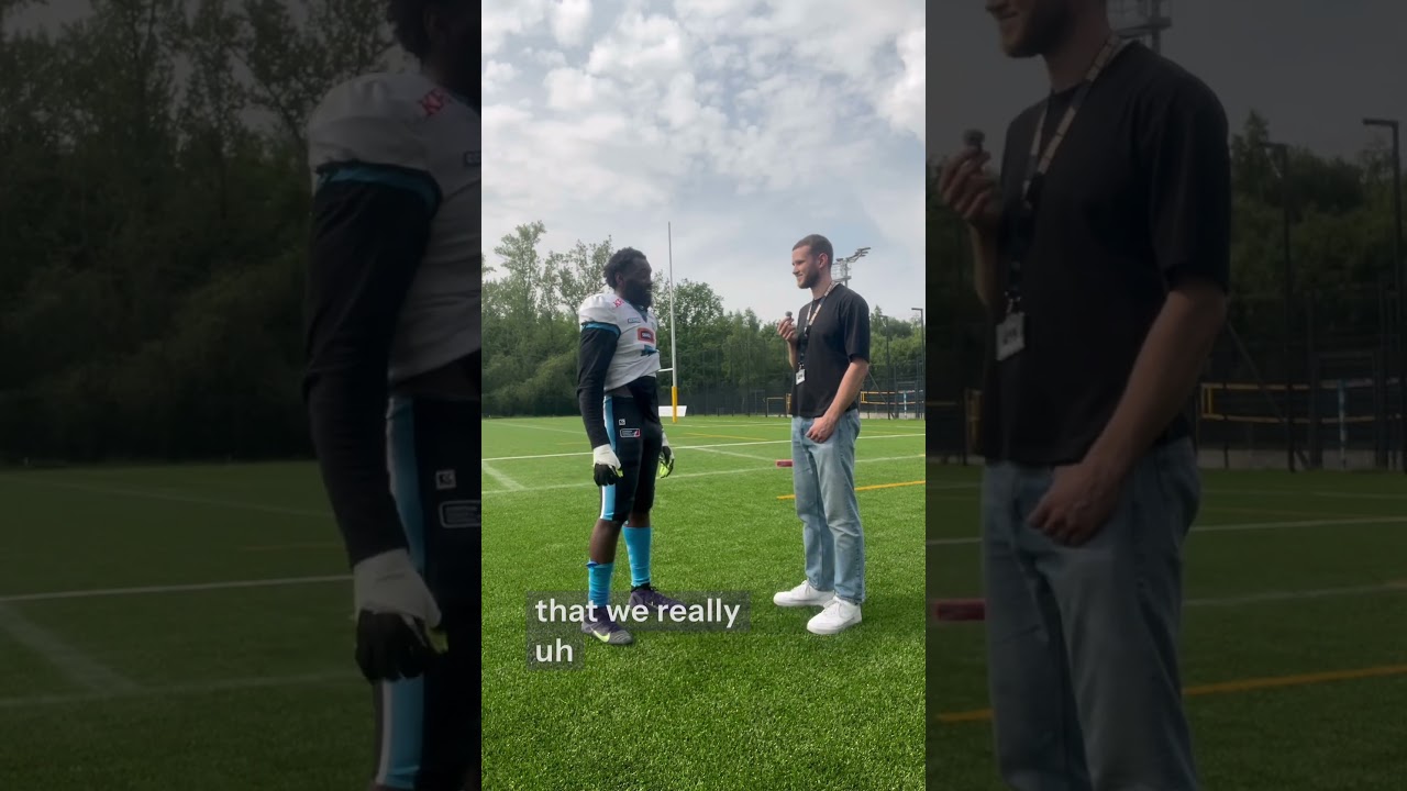 Adrian Jackson post game interview, after the week 4 game for the @WroclawPanthersTV ‼️