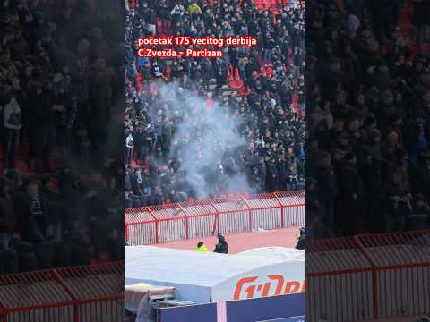 Delije i Grobari pred početak vecitog derbija #crvenazvezda #partizan #football