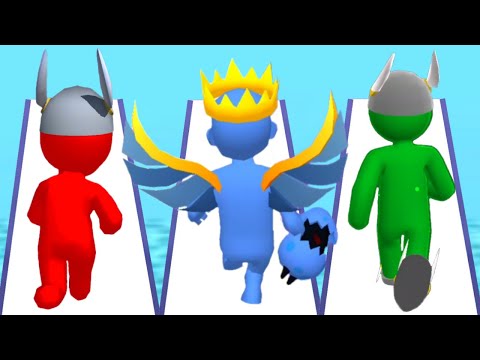 COLOR RUN STICKMAN 3D vs BOOM RUNNER vs GIANT RUSH - Triple game