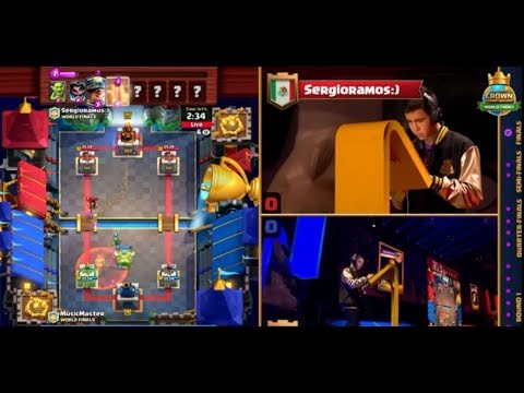 SERGIORAMOS VS MUSICMASTER FINAL CLASH ROYALE 2017 Crown Championship World Finals