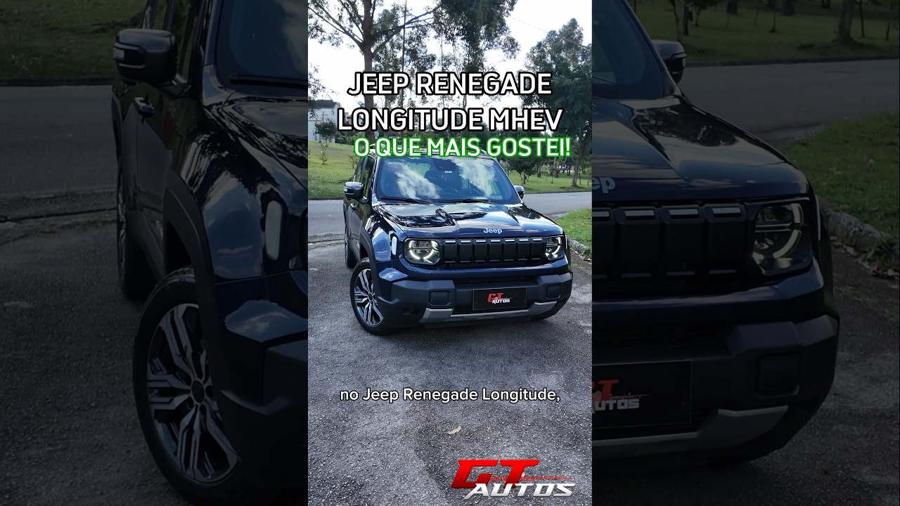 O que eu mais gostei no Jeep Renegade Longitude Híbrido leve! #shorts