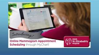 Online Mammography Appointment Scheduling With MyChart