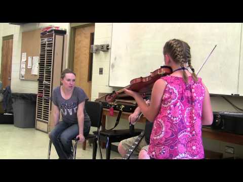 Jacie & Joe Sites ~ Fiddle Practice Class ~ Weiser, Idaho ~ Metranome & Connecting your Strokes